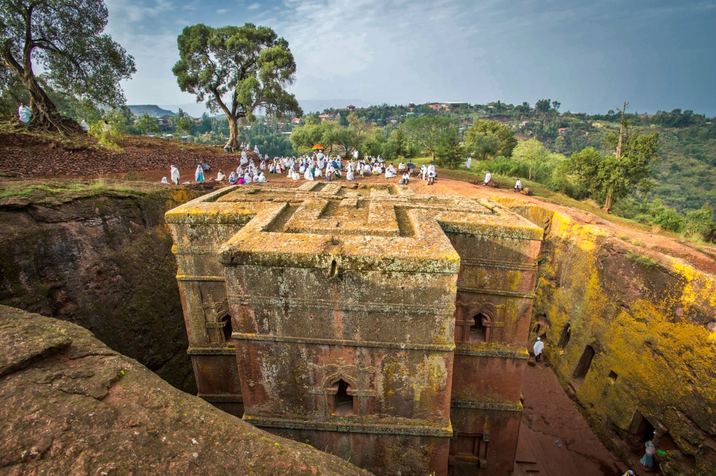 Каменная церковь в Лалибеле, Эфиопия