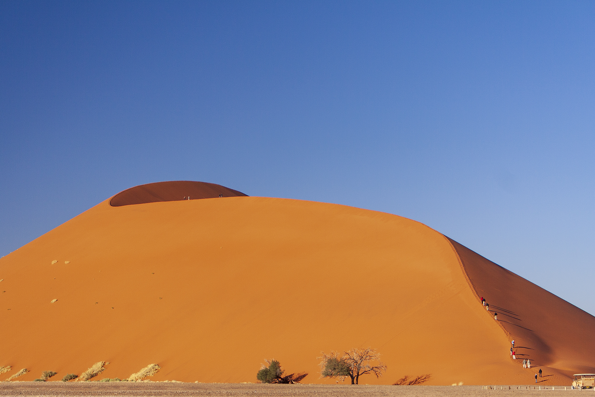 Одна из дюн Соссусфлея, пустыня Намиб, Намибия