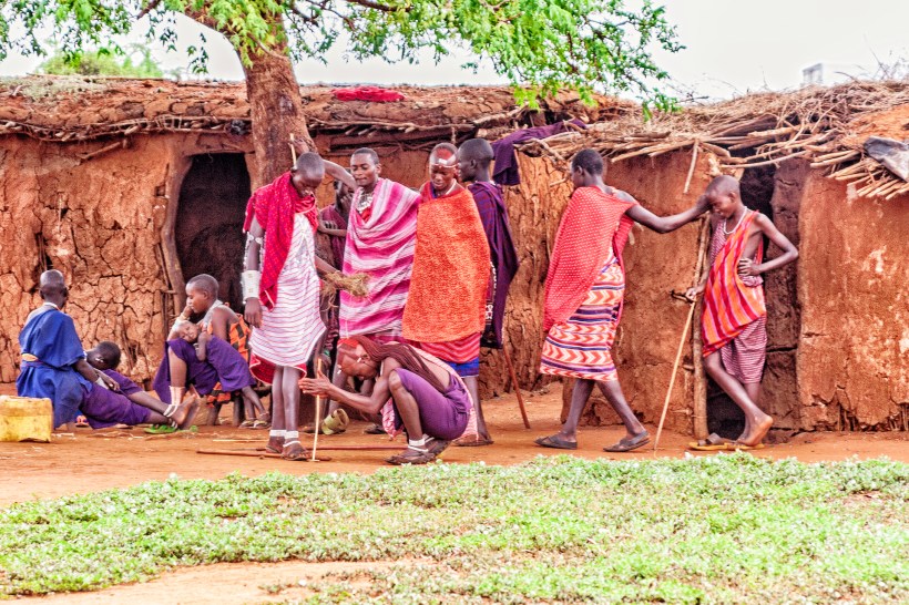 Масайская деревня